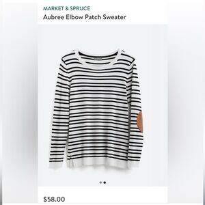 Market & Spruce Aubree Elbow Patch sweater
